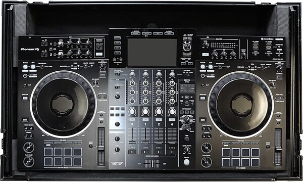 Odyssey FZGSXDJXZW1BL Black Label Case for Pioneer XDJ-XZ with Wheels and 1U Rack, New, Action Position Back