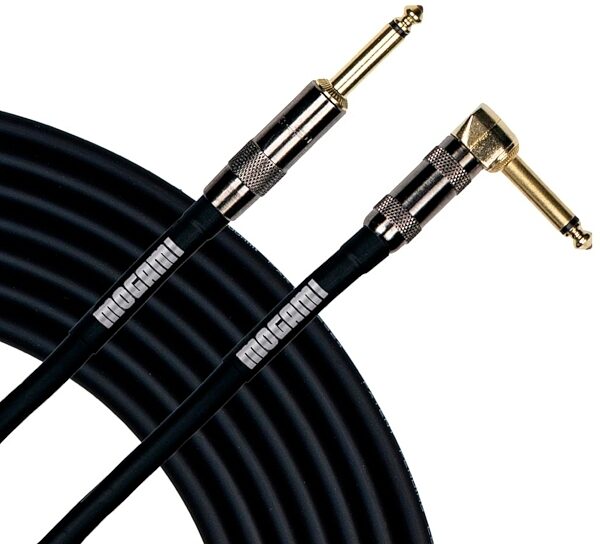 Mogami Platinum Guitar/Instrument Cable with Right Angle Ends, 12', Main