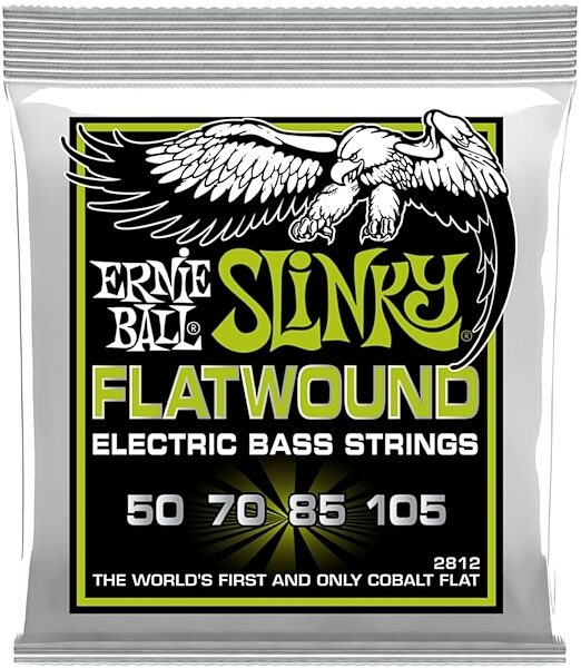 Ernie Ball P02812 Regular Slinky Flatwound Electric Guitar Strings, New, Main
