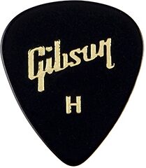 Gibson Guitar Picks, Black, Heavy, 72pcs, Action Position Back