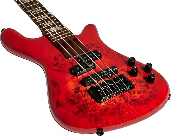 Spector Rudy Sarzo Euro LT Electric Bass (with Gig Bag), Inferno Red Gloss, Action Position Back