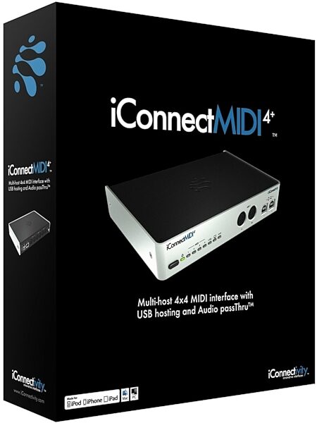 iConnectivity iConnectMIDI4+ USB iOS MIDI Interface, 30-pin Edition, Box
