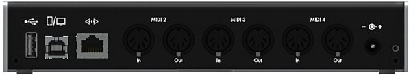 iConnectivity iConnectMIDI4+ USB iOS MIDI Interface, 30-pin Edition, Rear