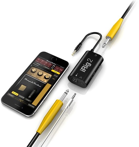 IK Multimedia iRig 2 Mobile Guitar Interface for iOS/Mac/Android with TRRS Jack, New, In Use 2