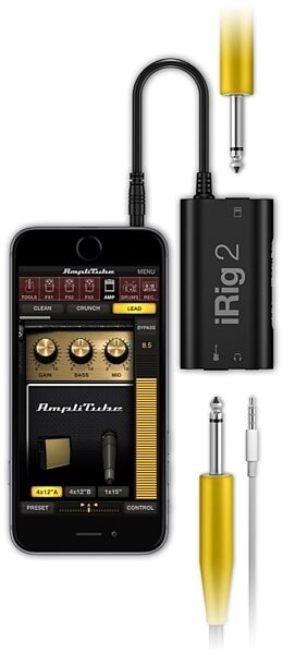 IK Multimedia iRig 2 Mobile Guitar Interface for iOS/Mac/Android with TRRS Jack, New, In Use 1