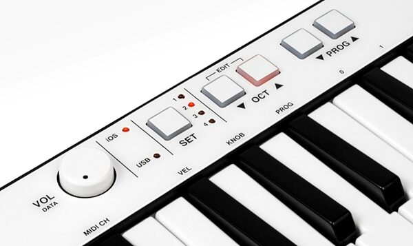 IK Multimedia iRig KEYS Mini Keyboard Controller, 37-Key, Controls