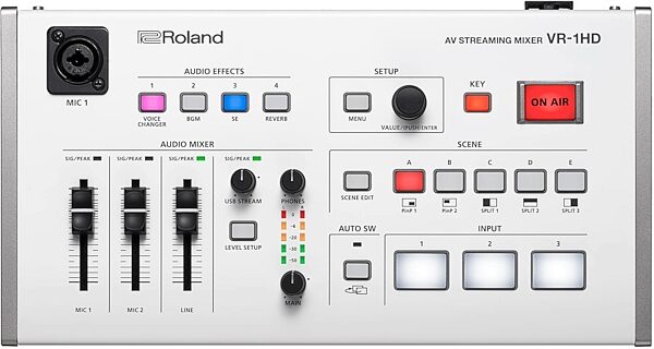Roland VR-1HD AV Streaming Mixer Switcher, Blemished, Main