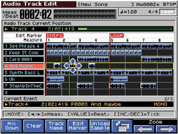 roland fantom x6 audio track expansion