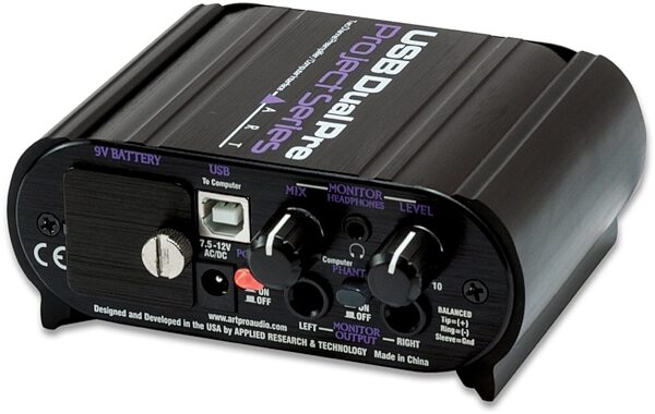 ART USB Dual Pre 2-Channel Microphone Preamp/Interface, Warehouse Resealed, view