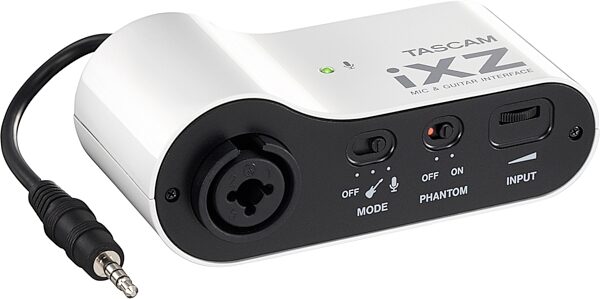 TASCAM iXZ Audio Interface for iOS Devices with TRRS Output, New, Action Position Back