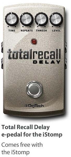 DigiTech iStomp Downloadable Guitar Effects Pedal, Total Recal