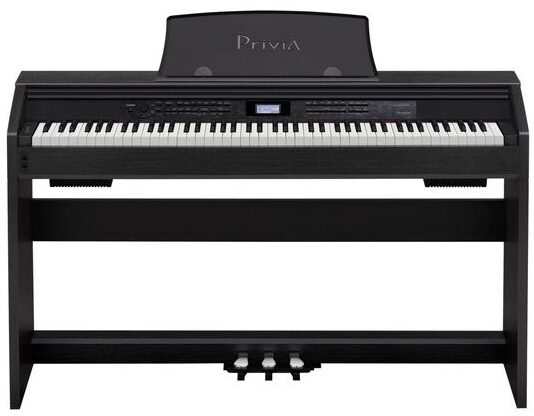 Casio PX-780 Privia Digital Piano, Black, Angle