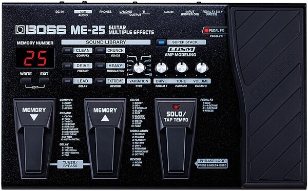Boss ME-25 Guitar Multi-Effects Pedal, Main