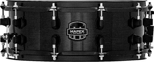 Mapex MPX Maple Snare Drum, Transparent Black, 14x5.5&quot;, Action Position Back