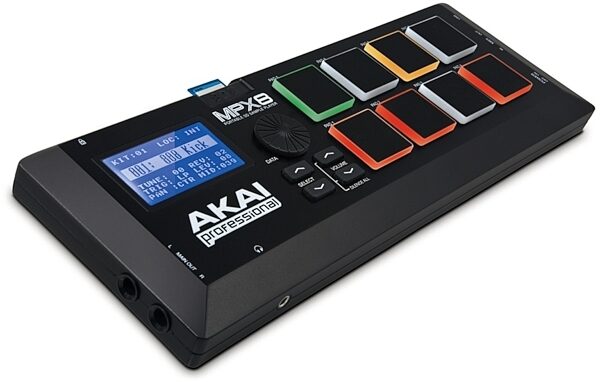 Akai MPX8 Mobile SD Card Sample Player, New, Angle
