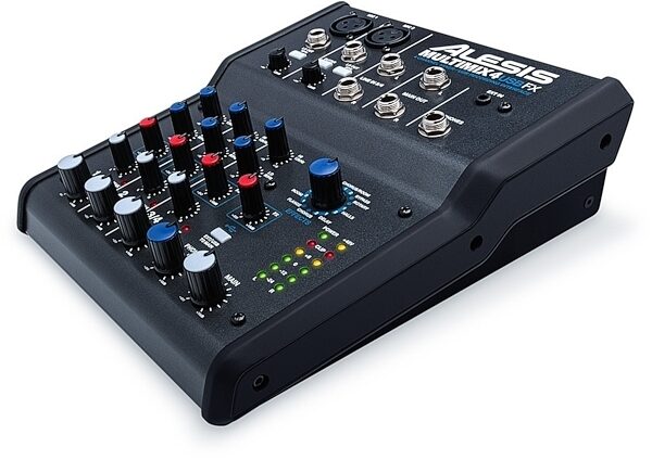 Alesis MultiMix 4 USB FX Mixer, 4-Channel Mixer with FX, New, Right