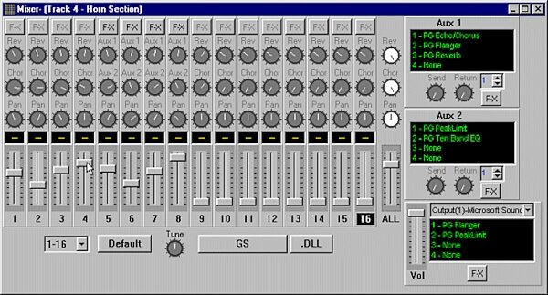 PG Music Power Tracks Audio Version 7 (Windows), New Mixer
