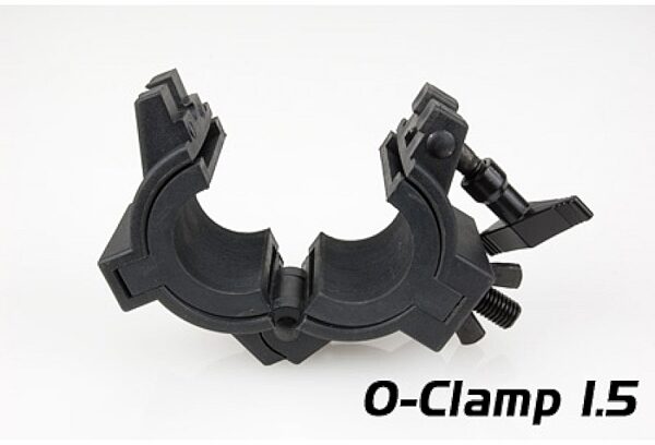 ADJ O-Clamp, Fits 1.5-inch or 2-inch Truss, With 1 5-Inch Adapter In