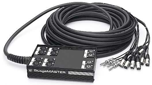 Pro Co Stagemaster Audio Snake, 50 Foot, SMC804-FBQ50, 8 In x 4 Out, 8 In x 4 Out