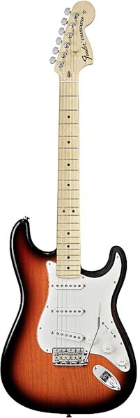 Fender Highway One Stratocaster Electric Guitar (Maple with Gig Bag), 3-Color Sunburst