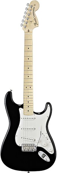Fender Highway One Stratocaster Electric Guitar (Maple with Gig Bag), Flat Black
