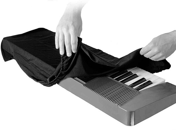 On-Stage 61-Key Keyboard Dust Cover, Black, KDA7061B, Main