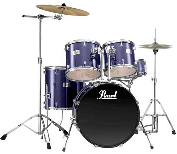 Vervreemden hoofdzakelijk Meetbaar Pearl Forum FX725C 5-Piece Drum Kit with Hardware and Cymbals