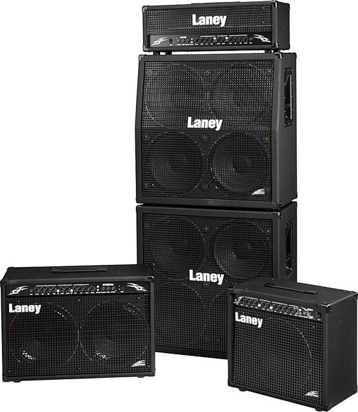 Laney LX120R Guitar Combo Amplifier (120 Watts, 2x12"), Black, Screenshot Front