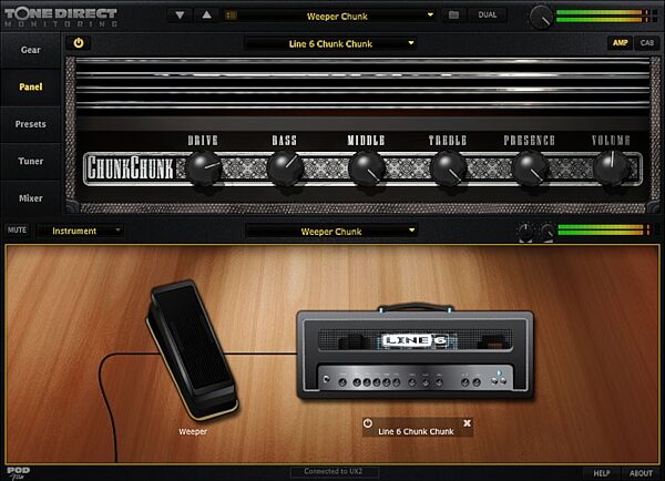 Line 6 POD Studio UX2 USB Computer Recording Interface, Screenshot - Chunk