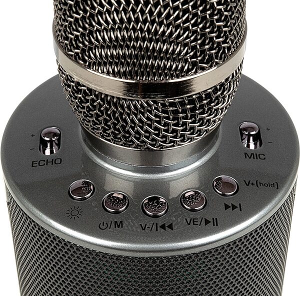 VocoPro Pop-Up Oke All-In-One Wireless Karaoke Microphone, Single, Main Control Panel