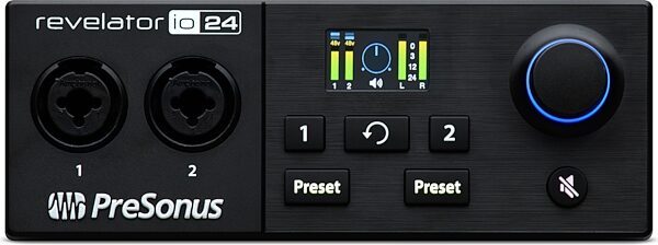 PreSonus Revelator io24 USB-C Audio Interface, New, Detail Front