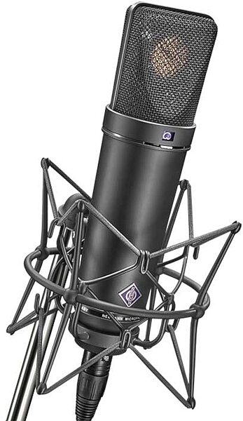 Neumann U87Ai Large-Diaphragm Condenser Microphone with Shock Mount, Case and Cable, Black, Main