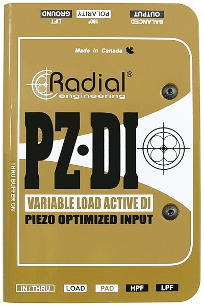 Radial PZDI Active DI Direct Box for Acoustic Instruments, New, Main