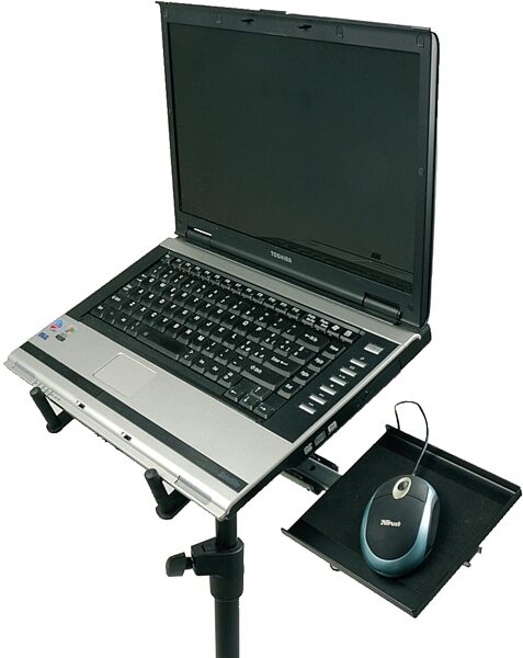 Quik Lok LPH003 Tripod Laptop Stand, New, With Computer Example (Not Included)