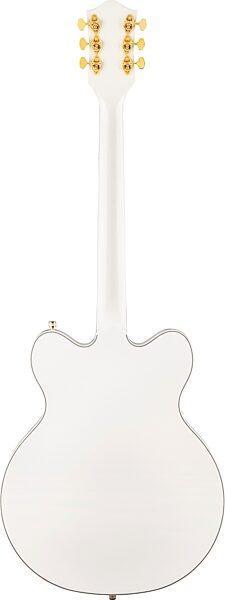 Gretsch G5422GLH Hollowbody Electric Guitar, Left-Handed, Snow Crest White, Action Position Back