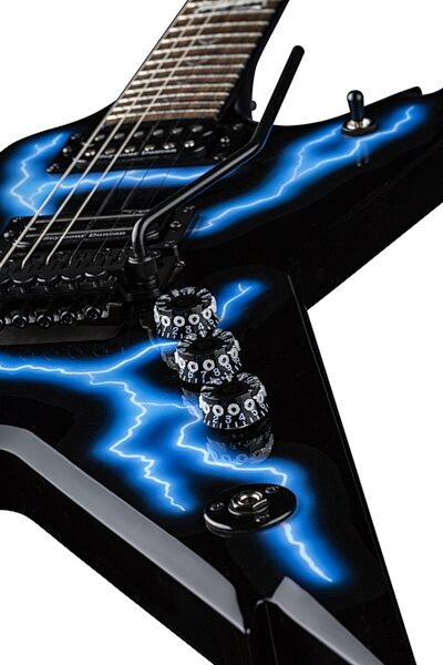Dean Dimebag Razorback Electric Guitar (with Case), Lightning, Blemished, Action Position Back