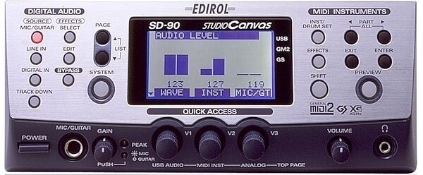 Edirol SD90 Studio Canvas USB MIDI/Audio Module, Main