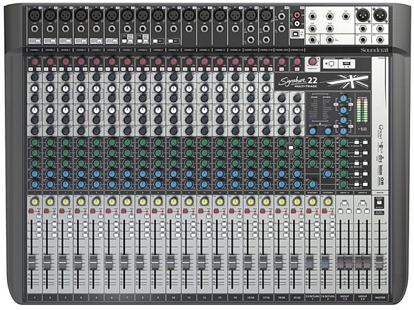 Soundcraft Signature 22 MTK Multi-Track Mixer, 22-Channel, New, Main