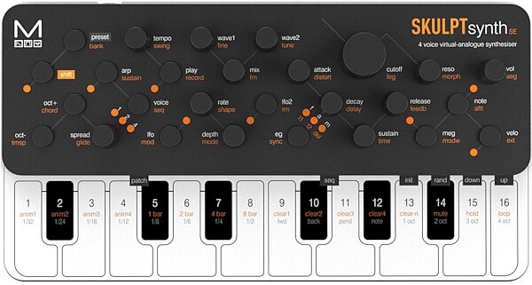 Modal Skulpt SE 4-Voice Virtual-Analog Synthesizer, New, Action Position Front