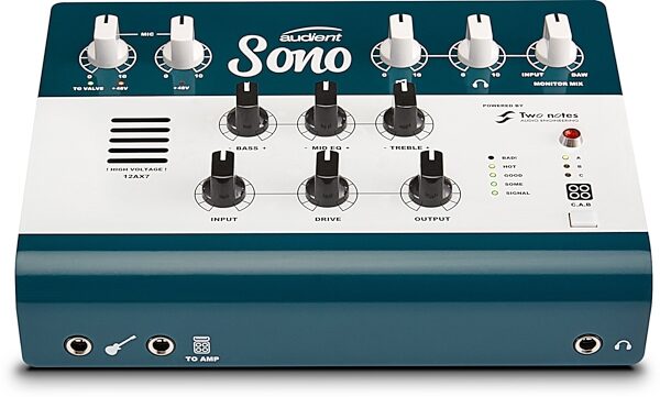 Audient Sono USB Guitar Recording Audio Interface, New, Angled Front