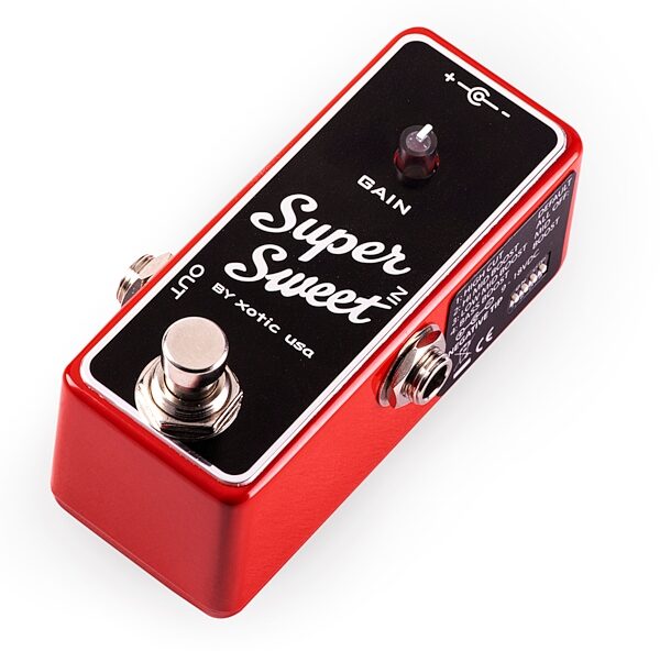 Xotic Super Sweet Booster Pedal, New, Action Position Back