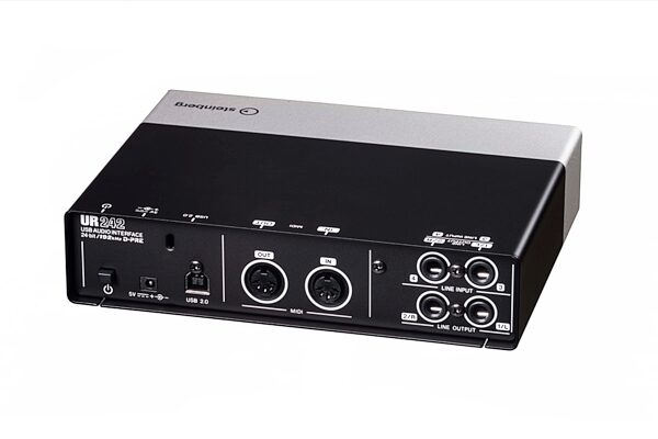 Steinberg UR242 USB and iOS Audio Interface, New, Left Angle Rear