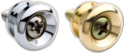 Taylor Strap Button and Screw, Gold, Action Position Back