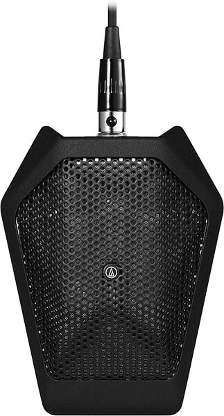 Audio-Technica U851Rb Cardioid Condenser Boundary Microphone, Black, Action Position Back