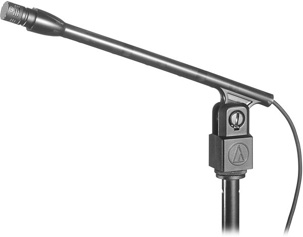 Audio-Technica U853PM UniPoint Cardioid Condenser Hanging Microphone, Black, Action Position Back