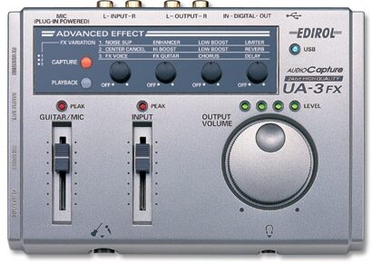 Edirol UA3FX USB Audio Interface with Effects, Main