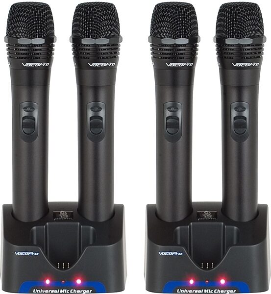 VocoPro UHF-5805 4-Channel Rechargeable Handheld Wireless Microphone System, New, view