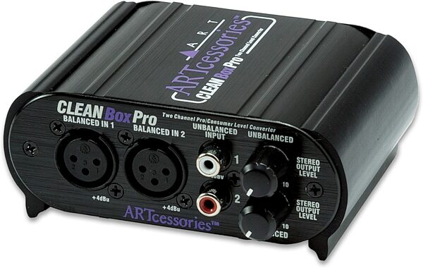 ART CLEANBoxPro Dual-Channel Balanced/Unbalanced Level Converter, New, Action Position Back