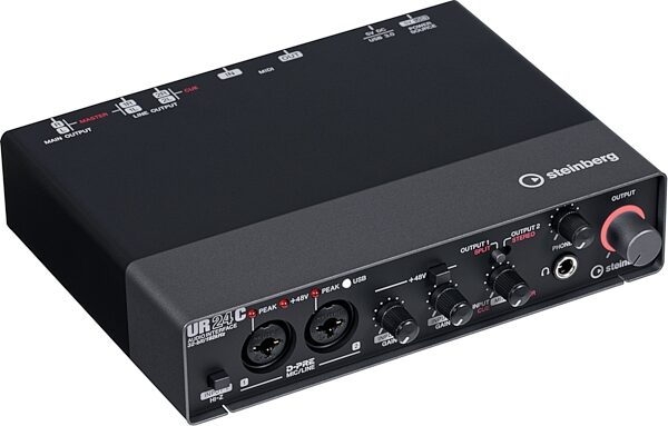Steinberg UR24C USB Audio Interface, New, Angled Front