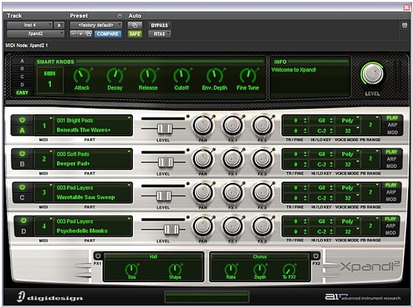 M-Audio Pro Tools M-Powered Recording Software, XPand 2